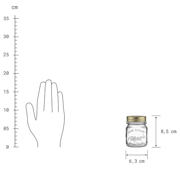 MASON'S Zavařovací sklenice 150 ml