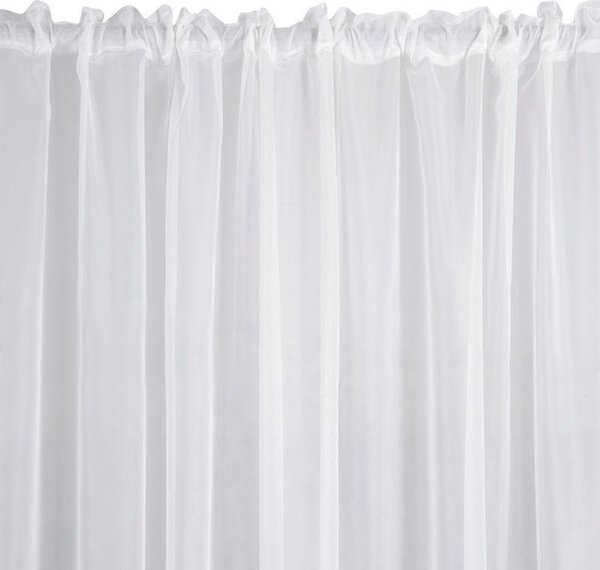 Bílá záclona na pásce LUCY 300x160 cm