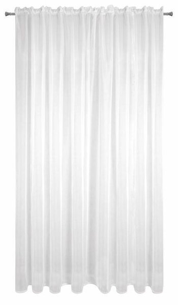 Bílá záclona na pásce LUCY 300x160 cm