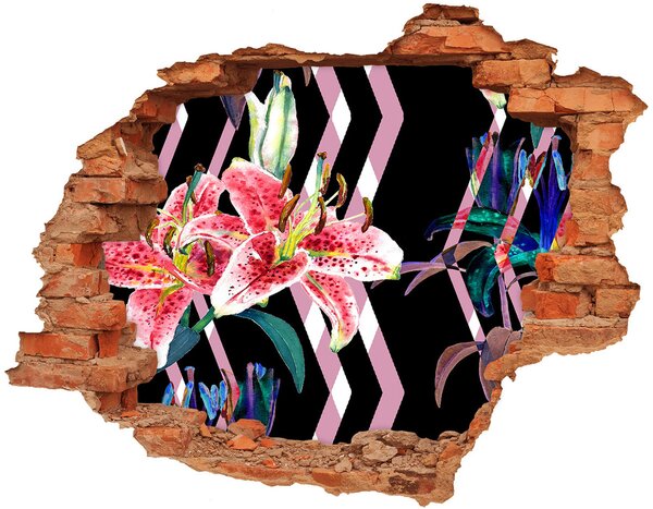 Samolepící nálepka na zeď Tropická lilie nd-c-100333021