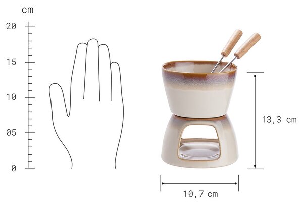 AU CHOCOLAT Mini-fondue na čokoládu