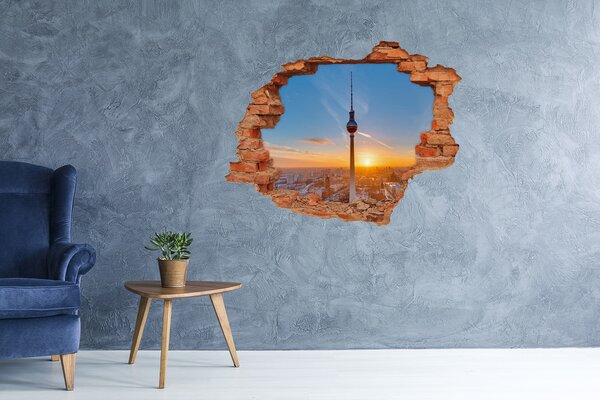 Fototapeta díra na zeď Televizní věž nd-c-101101805