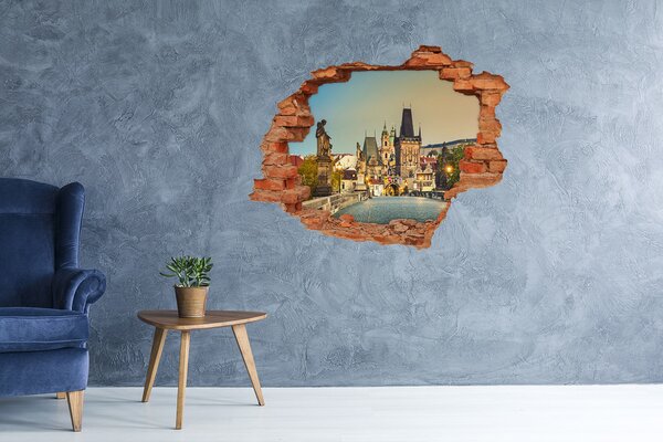 Fototapeta díra na zeď Most Praha nd-c-101827569