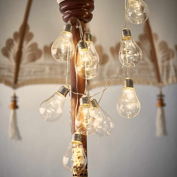 BULB LIGHTS LED Světelný řetěz s USB 10 žárovek