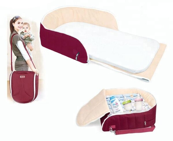 EMI Multifunkční hnízdo pro miminka bordové Baby Bed ibaby 90x40x15