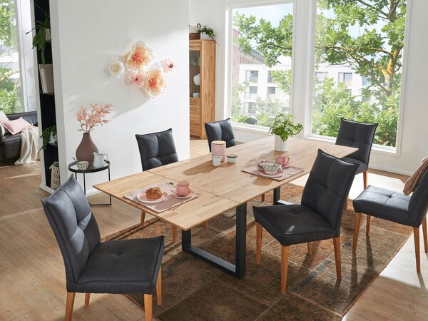 JÍDELNÍ STŮL, divoký dub, 140/90/75 cm P & B - Jídelní stoly, Online Only