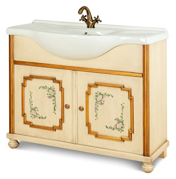 Koupelnová komoda s porcelánovým umyvadlem IDART 0053 P