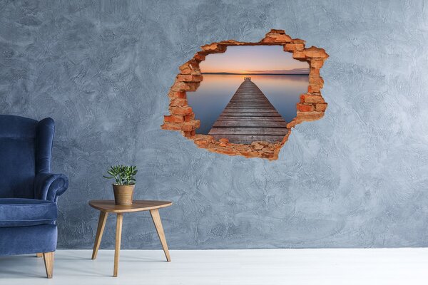 Fototapeta díra na zeď Dřevěné molo nd-c-104578164