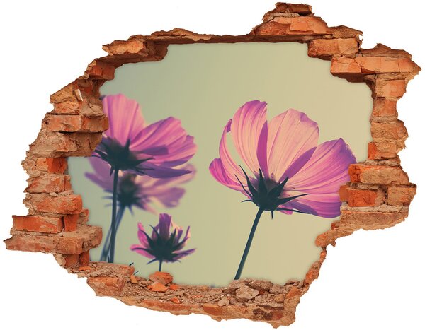 Samolepící nálepka na zeď Růžové květiny nd-c-104707608