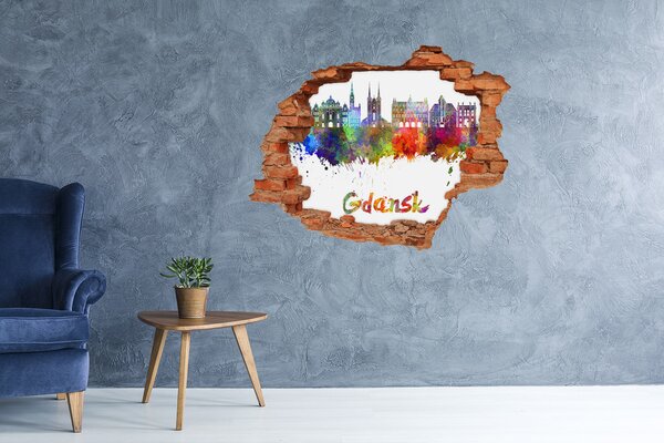 Fototapeta díra na zeď Barevný Gdaňsk nd-c-105099477