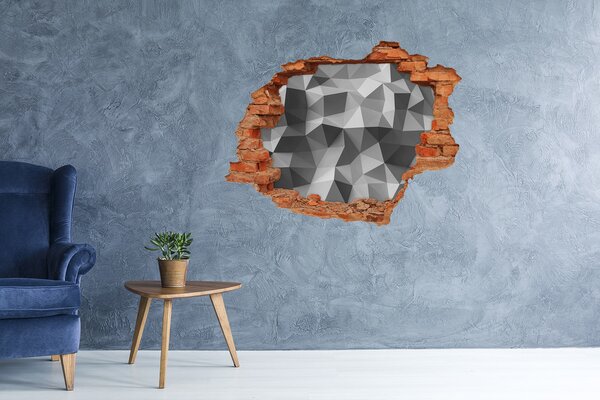 Díra 3D foto tapeta Abstrakce trojúhelníky nd-c-105539676