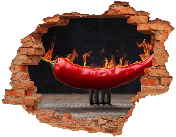 Nálepka 3D díra samolepící Chilli paprička nd-c-105839345