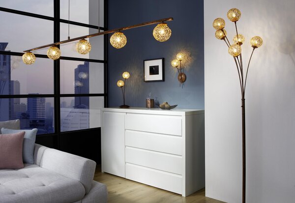 STOJACÍ LAMPA, 34/34/184 cm Landscape - Stojací lampy