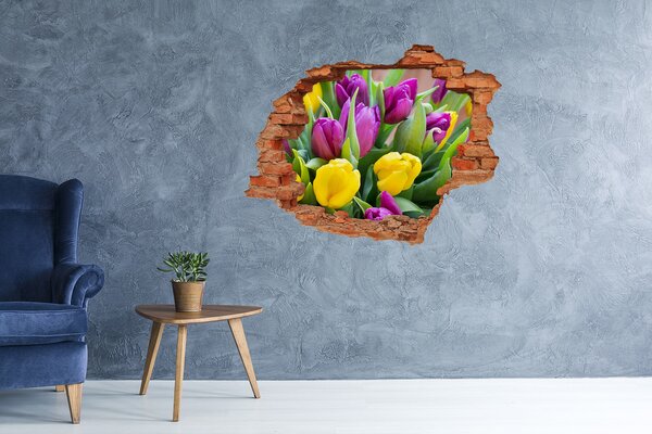 Samolepící nálepka na zeď Barevné tulipány nd-c-106061917