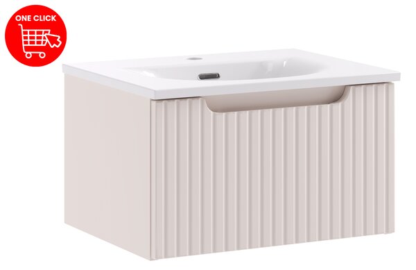 Comad Koupelnová skříňka s nábytkovým umyvadlem Nova Cashmere 50 kašmír mat
