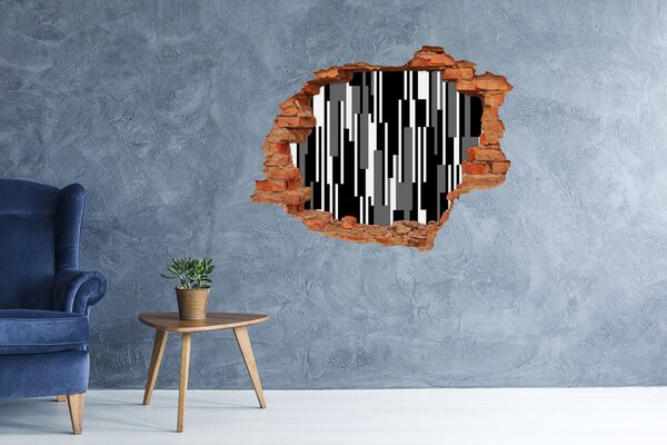Fototapeta díra na zeď Černobílé linie nd-c-107133288