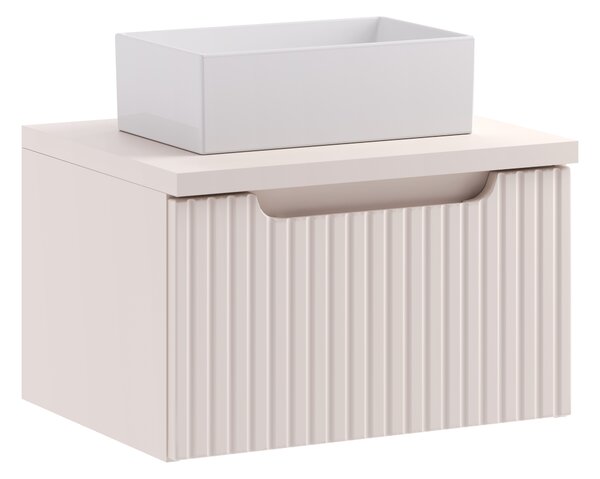 Comad Koupelnová skříňka s deskovým umyvadlem Nova Cashmere 50 kašmír mat