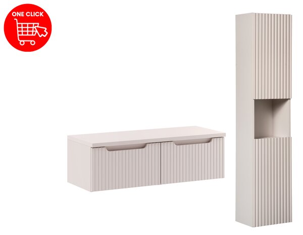 Comad Set koupelnového nábytku Nova Cashmere 100 kašmír mat 1 (4 kusy nábytku)
