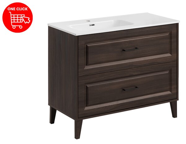 Comad Set koupelnového nábytku Dorothy Ristretto 100 dub ristretto - 2x skříňka