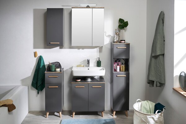 SPODNÍ SKŘÍŇKA, šedá, 30/72/33 cm Xora - Spodní skříňky