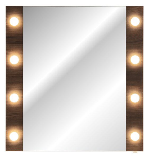Comad Zrcadlo s LED osvětlením Dorothy Ristretto 80 dub ristretto