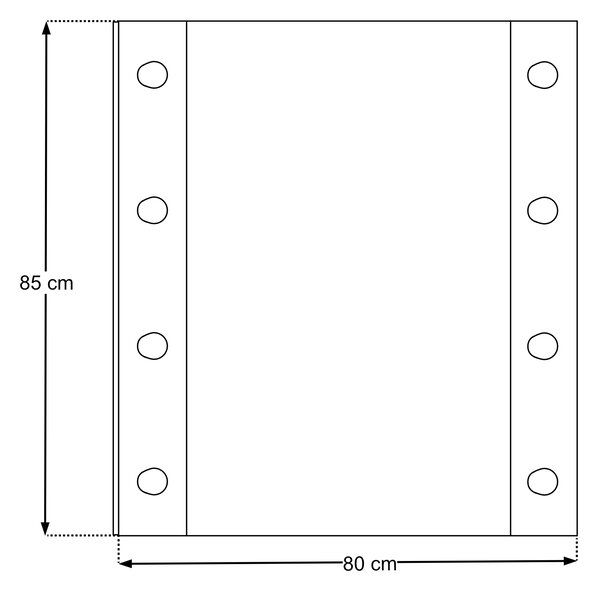 Comad Zrcadlo s LED osvětlením Dorothy Ristretto 80 dub ristretto