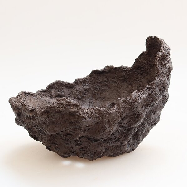 E-bonsai Keramická Skořápka 14,5 x 12 x 13 cm hnědá