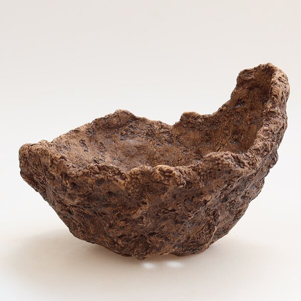 E-bonsai Keramická Skořápka 15 x 12 x 12,5 cm hnědá