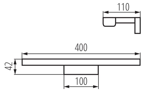 LED koupelnové svítidlo ASTEN 26686 8W-NW bílé IP44