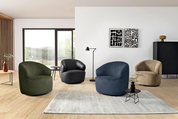 KŘESLO, textil, tmavě modrá MID.YOU - Online Only křesla & taburety, Online Only
