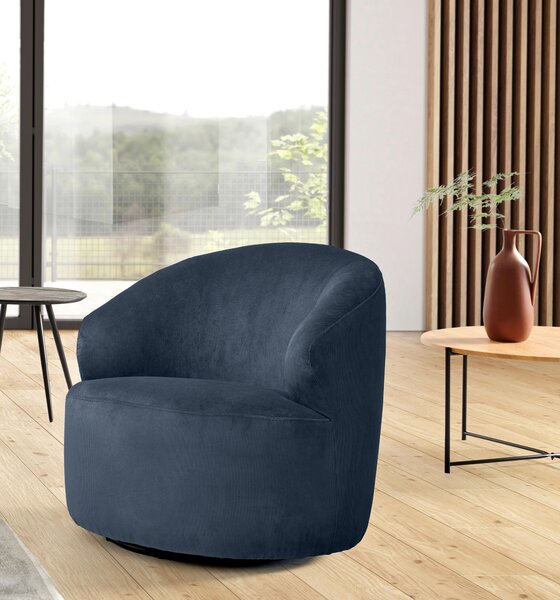 KŘESLO, textil, tmavě modrá MID.YOU - Online Only křesla & taburety, Online Only