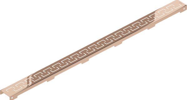 Mexen Flat, lineární podlahový žlab 80 cm, růžové zlato, 1624080