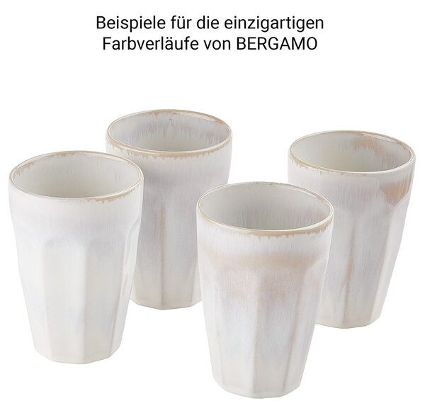 BERGAMO Hrnek Latte macchiato 330 ml - bílá