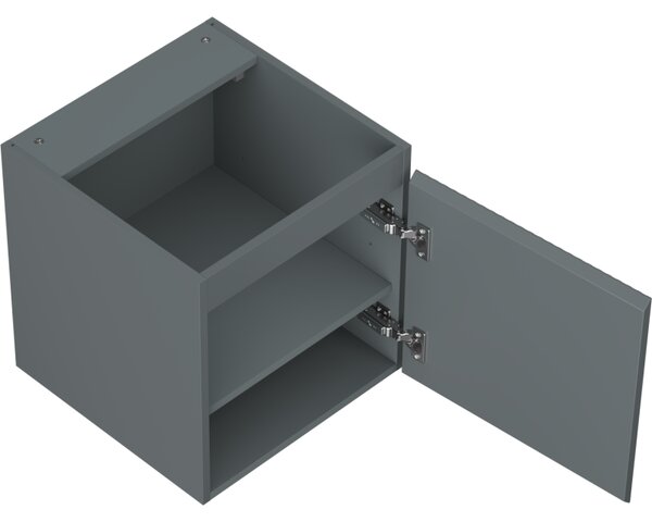 Mexen Rivel, koupelnová skříňka 45 cm, 1 dvířka, s drážkami, grafitová matná, 91A21-04547-1-BF66