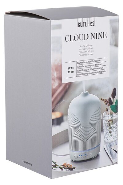 CLOUD NINE Aroma difuzér duha - šedá