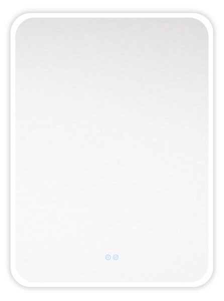 Mereo Mereo, obdélníkové LED zrcadlo 60x80 cm, přední podsvícení, topná podložka, MER-CN172