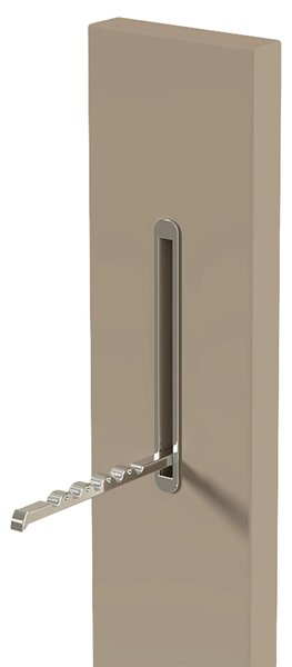 ŠATNÍ PANEL, šedohnědá, 10/165/3 cm Moderano - Šatní panely