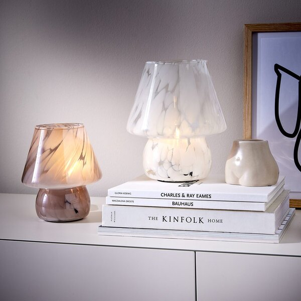 MISS MARBLE LED Lampa 21,5 cm - bílá