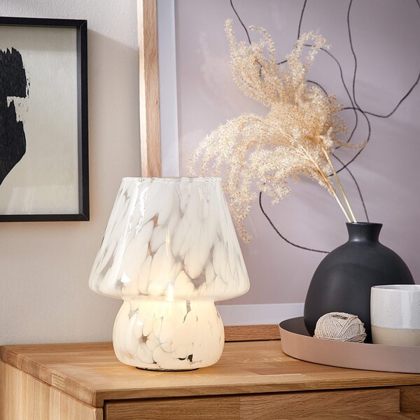 MISS MARBLE LED Lampa 21,5 cm - bílá