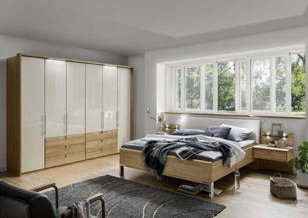 LOŽNICE, barvy dubu, šampaňská Dieter Knoll - Online Only kompletní ložnice, Online Only
