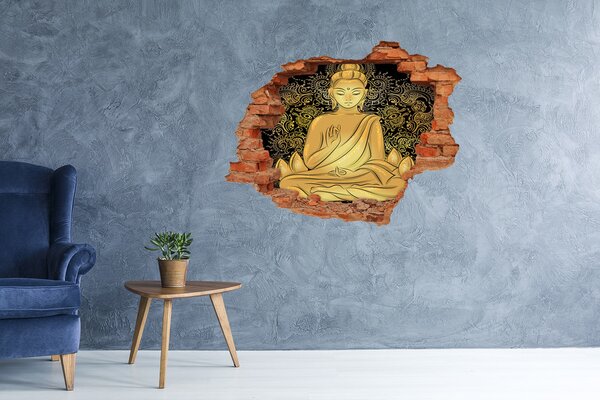 Díra 3D foto tapeta nálepka Sedící budha nd-c-112221840