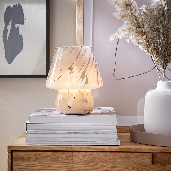 MISS MARBLE LED Lampa 17 cm - bílá