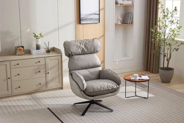 RELAXAČNÍ KŘESLO, textil, šedohnědá MID.YOU - Online Only křesla & taburety, Online Only