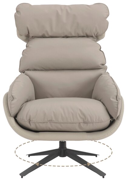 RELAXAČNÍ KŘESLO, textil, šedohnědá MID.YOU - Online Only křesla & taburety, Online Only