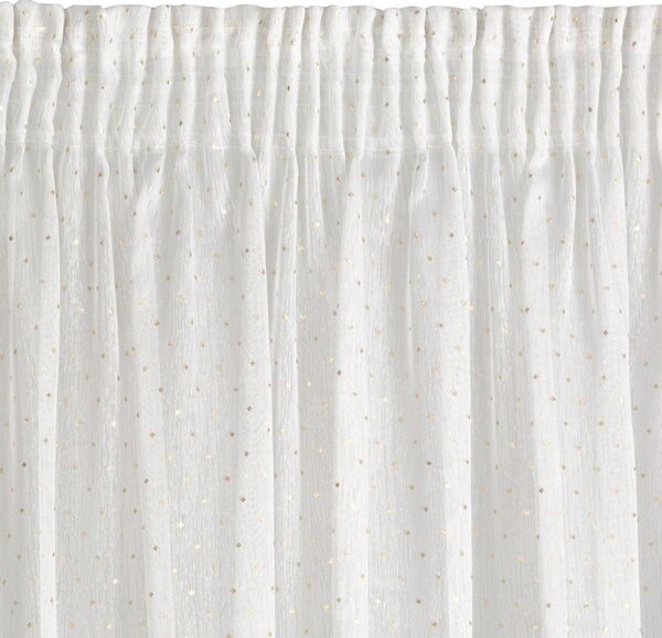 Bílá záclona na pásce SIBEL 400x250 cm
