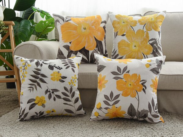 XPOSE® Set povlaků na polštář HERB 43x43 cm - 4ks