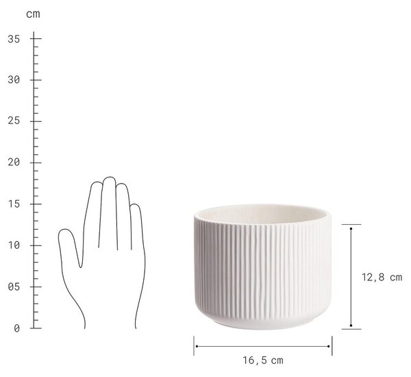 LIV Květináč 17 cm - bílá
