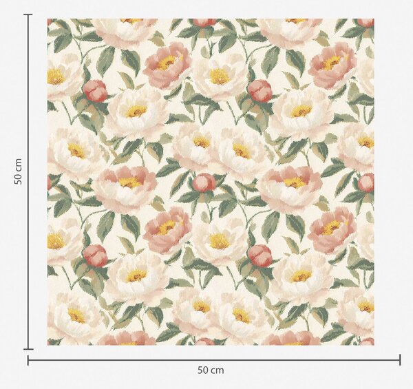 Tapety Akvarelové pivoňky ve světlých barvách v retro stylu, Tapety květiny, Tapety pivoňka, a00193 : uwalls.cz