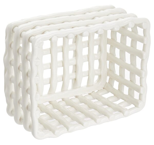 CRAFT Keramický košík 20 x 16 cm - krémová