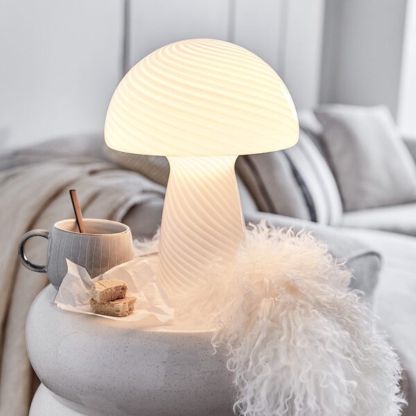 FUNGI TOWN Stolní lampa - bílá